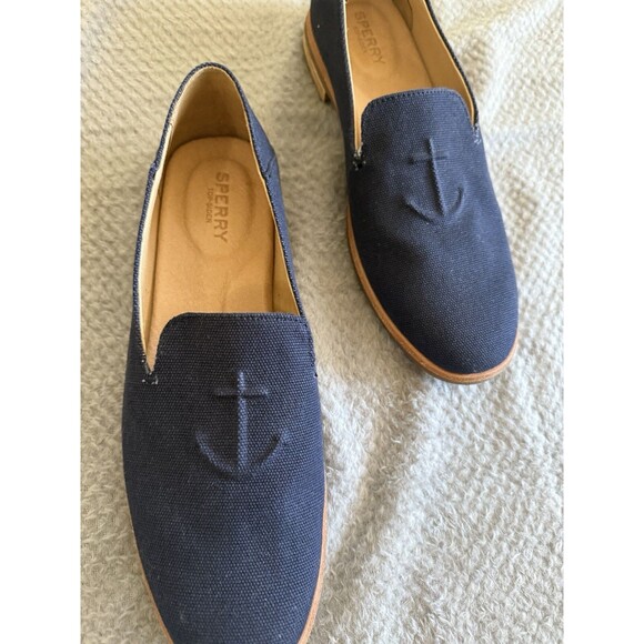 Sperry Top-Sider Women anchor Loafer Size 9.5 navy blue - Picture 3 of 15